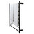 Modern matte black round heated towel rail with multiple horizontal bars mounted on a contemporary bathroom wall in Australia.