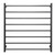 Aguzzo Matte Black Round Heated Towel Rail, Modern Bathroom Accessories Australia