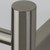 Aguzzo Ezy Fit Brushed Nickel Round Tube Heated Towel Rail 75cm x 70cm for Australian bathrooms.