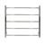 Modern Spacious Heated Towel Rail in Brushed Nickel Finish for Australian Bathrooms