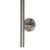 Aguzzo EZY FIT 900mm Tree Style Single Vertical Round Tube Heated Towel Rail in Brushed Nickel for Modern Australian Bathrooms