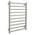 Modern Polished Chrome Square Heated Towel Rail 600mm Wide Bathroom Fixture Australia