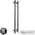 Aguzzo EZY FIT Double Vertical Square Bar Heated Towel Rail in PVD Gunmetal Finish for Luxury Bathroom Design in Australia.