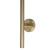 Aguzzo Ezy Fit Brushed Brass Vertical Heated Towel Rail Tree Style 900mm for Modern Australian Bathrooms