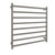 Modern Polished Chrome Flat Tube Heated Towel Rail 900mm Wide, Aguzzo Bathroom Accessories Australia
