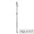 Aguzzo Ezy Fit Chrome Vertical Heated Towel Rail with Hooks for Australian Bathrooms