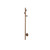 Aguzzo EZY FIT Rose Gold Tree Style Vertical Heated Towel Rail, 900mm Designer Bathroom Towel Warmer, Australia