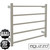 Modern Square Chrome Heated Towel Rail 750mm, Ezy-Fit Dual Wired Bathroom Ladder, Australia.