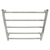 Modern Square Polished Chrome Heated Towel Rail for Luxury Bathrooms in Australia