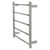 Modern Polished Chrome Square Heated Towel Rail for Australian Bathrooms - Wall Mounted 10-Bar Ladder Rack