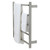 Modern Square Polished Chrome Heated Towel Rail, Aguzzo Bathroom Fixture, Australia