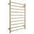 Aguzzo Ezy-Fit Brushed Brass Round Tube Heated Towel Rail 600mm x 920mm for Australian Bathrooms