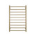 Aguzzo EZY FIT Brushed Brass Heated Towel Rail with 10 Round Tubes, 600mm x 920mm, Contemporary Bathroom Gold Towel Warmer in Australia.