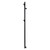 Aguzzo Matte Black Vertical Heated Towel Rail with Hooks for Modern Australian Bathrooms