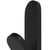 Aguzzo Flat Matte Black Heated Towel Rail for Modern Australian Bathrooms