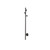 Aguzzo EZY FIT gunmetal vertical tree-style heated towel rail, 900mm single round tube towel warmer for modern Australian bathrooms.