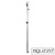 Aguzzo Ezy Fit Brushed Nickel Single Vertical Flat Bar Heated Towel Rail with Hooks, Modern Bathroom Fixture Australia