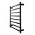 Aguzzo Matte Black Square Heated Towel Rail 900mm Wide Bathroom Wall Fixture Australia