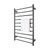 Aguzzo Ezy Fit Gunmetal Round Heated Towel Rail Installation Diagram for Australian Bathrooms