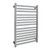 Modern Aguzzo 600mm Flat Bar Heated Towel Rail in Polished Stainless Steel, Wall Mounted for Australian Bathrooms