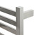 Aguzzo 600mm Flat Tube Electric Heated Towel Rail in Polished Chrome for Australian Bathrooms.