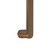 Aguzzo EZY FIT Single Vertical Flat Tube Heated Towel Rail in Rose Gold Finish - Modern Energy Efficient Towel Warmer for Australian Bathrooms