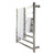 Aguzzo Ezy Fit 900mm Polished Stainless Steel Flat Tube Heated Towel Rail available at Renovator Store Melbourne Australia.