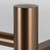 Aguzzo EZY FIT round tube heated towel rail in PVD rose gold finish, premium 304 stainless steel bathroom heater available at Renovator Store Australia.