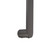 Aguzzo Ezy Fit Gunmetal Single Vertical Flat Bar Heated Towel Rail for Modern Australian Bathrooms