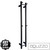 Aguzzo Ezy Fit Matte Black Vertical Heated Towel Rail, Designer Bathroom Accessory, Australia.
