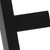 Aguzzo Ezy Fit Matte Black Double Vertical Square Tube Heated Towel Rail for Modern Australian Bathrooms