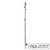 Aguzzo Ezy Fit 150cm Vertical Round Tube Heated Towel Rail Tree Style Polished Stainless Steel Luxury Bathroom Australia