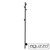 Aguzzo Ezy Fit Matte Black Tree Style Vertical Heated Towel Rail - 1500mm Round Bar Wall Mounted Bathroom Warmer - Renovator Store Australia