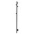 Aguzzo Ezy Fit 1500mm Matte Black Single Tree Style Vertical Heated Towel Rail available at Renovator Store Australia.