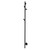 Aguzzo Matte Black Vertical Single Tree Style Heated Towel Rail 1500mm for Modern Australian Bathrooms