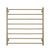 Aguzzo Ezy Fit 900mm Brushed Brass Round Tube Heated Towel Rail for Australian Bathrooms