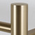 Aguzzo Round Bar Heated Towel Rail in PVD Brushed Brass Finish for Luxury Australian Bathrooms