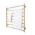 Aguzzo Ezy Fit Brushed Brass Heated Towel Rail 900mm x 900mm Installation Diagram for Australian Bathrooms
