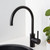 Matte black Luca kitchen mixer tap by Aguzzo for modern Australian home renovations.