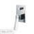 Modern Cortina Chrome Wall Mounted Shower Mixer with Diverter for Australian Bathrooms
