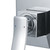 Closeup of a modern chrome wall-mounted shower mixer handle with a sleek minimalist design, ideal for luxury bathroom renovations in Australia.