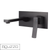 Aguzzo Cortina Matte Black Wall Mounted Basin Mixer and Spout for Designer Bathrooms Australia