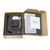 Matte black single lever wall mounted mixer and spout in protective foam packaging for bathroom renovations in Australia.