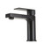 Modern matte black bathroom basin mixer tap with a single lever handle for contemporary Australian home renovations.