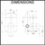 Terrus Wall Mounted Bath and Shower Mixer with Diverter Technical Dimensions Diagram for Australian Bathroom Renovations