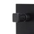 Closeup of the Aguzzo Cortina matte black wall mounted shower mixer with diverter featuring a modern square handle and geometric design for luxury bathrooms in Australia.