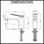 Cortina Black Single Lever Basin Mixer Dimensions Diagram, Renovator Store Australia
