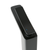 Modern matte black Aguzzo Cortina tall basin mixer tap handle for luxury bathroom renovations in Australia.