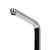 Close-up of the nozzle and aerator of an Aguzzo Trento Matte Black Kitchen Mixer Tap, a stylish and water-efficient choice for modern Australian kitchens and laundries.