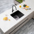 Aguzzo 500mm Gunmetal Grey Stainless Steel Undermount Single Bowl Kitchen Sink, Australia